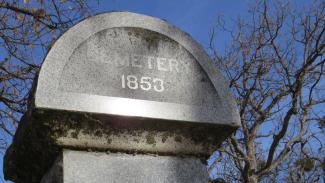 top of entrance post