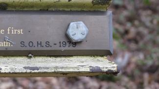 closeup of the marker