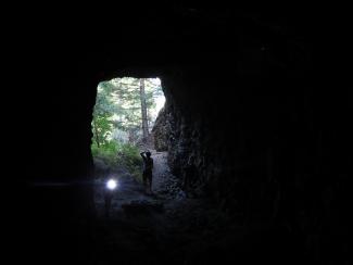 inside the tunnel