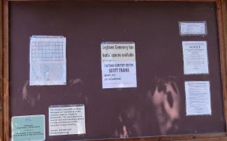cemetery bulletin board